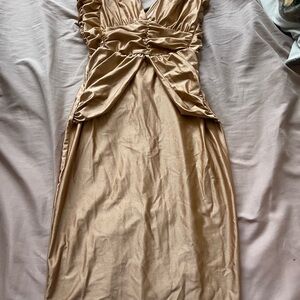 Elegant Rosegold Evening Dress